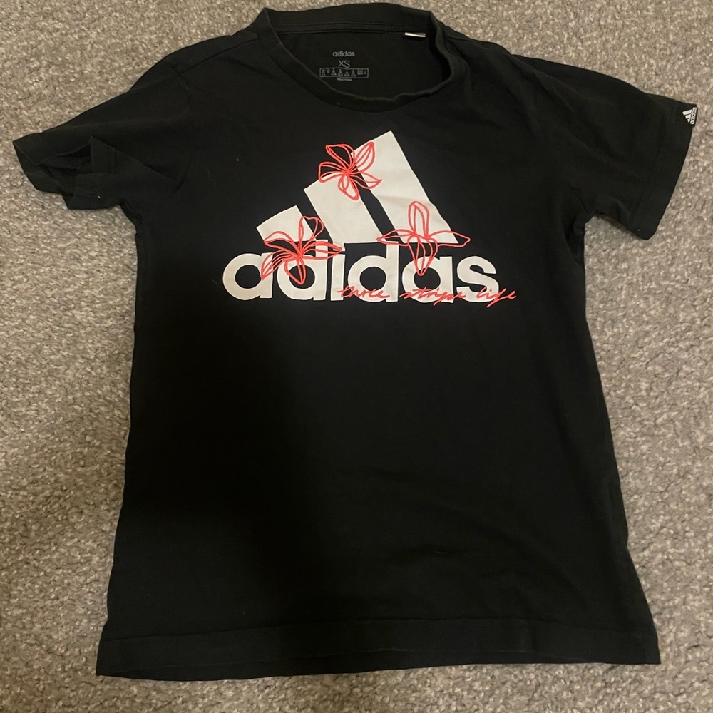 Womens Adidas Black tee